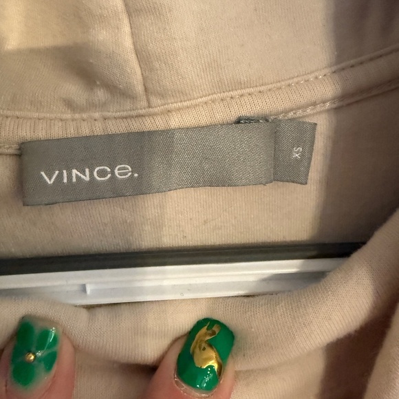 Vince mock neck pullover Sweatshirt Tan 45126 - Picture 5 of 9